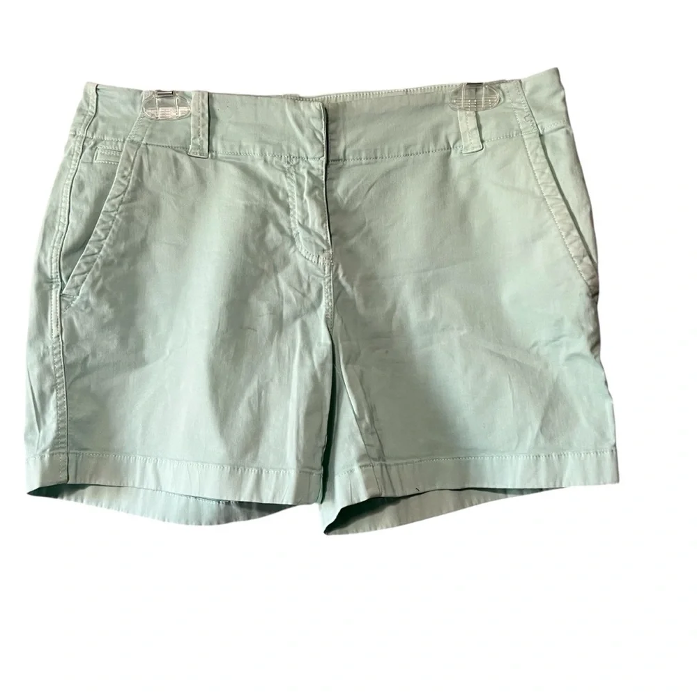 Vineyard Vines Mint Green Shorts Womens Size 4 Chino Stretch Preppy Style